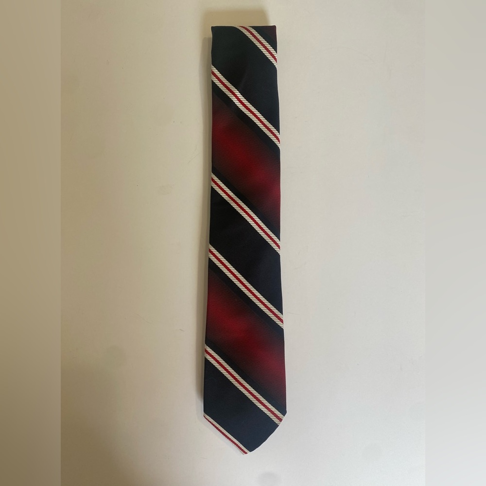Haband Red Black Stripe Tie